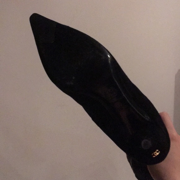 Chanel black suede boots. - Picture 6 of 7